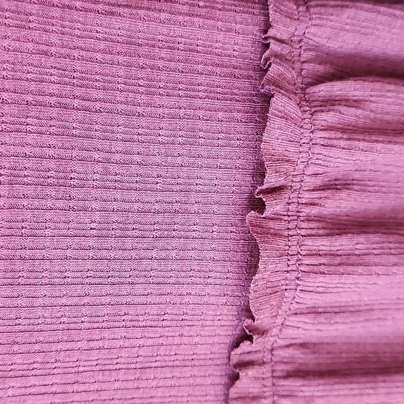 Torrid - Textured Jersey Scoop Neck Button Down Babydoll in Sassafras / Plum‌‌‌ - Picture 6 of 12